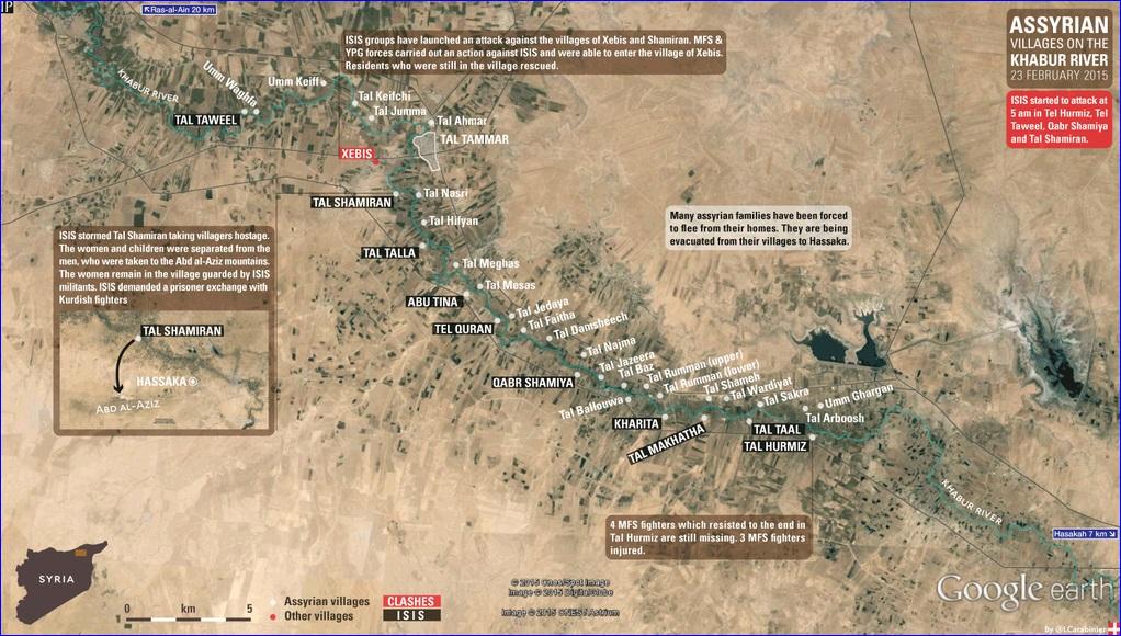 ISIS Crosses River in New Attacks on Assyrian Villages in Syria